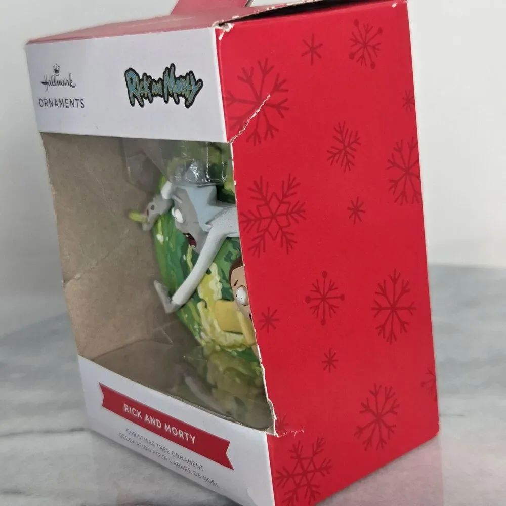 Hallmark Rick and Morty Christmas Ornament Adult Swim Cartoon Network Gift Boxed